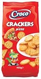Croco Crackers Pizza, Snack Salati al Gusto Pizza, Confezione da 12 Pacchetti, 400g per Pacchetto, Croccanti Salatini per Aperitivo
