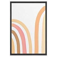 SIGNWIN Framed Canvas Wall Art Nordic Rainbow Canvas Prints Home Artwork Decoration for Living Room,Bedroom - 16