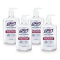 Purell Prime Defense Advanced Hand Sanitizer, Essential Protection, 12 fl oz Pump Bottles (Pack of 4) - 3699-06-EC2