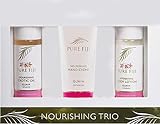 Pure Fiji Nourishing Trio, Ideal Home Spa Gift Set for Women- Travel Kit - Includes Exotic Oil ,...