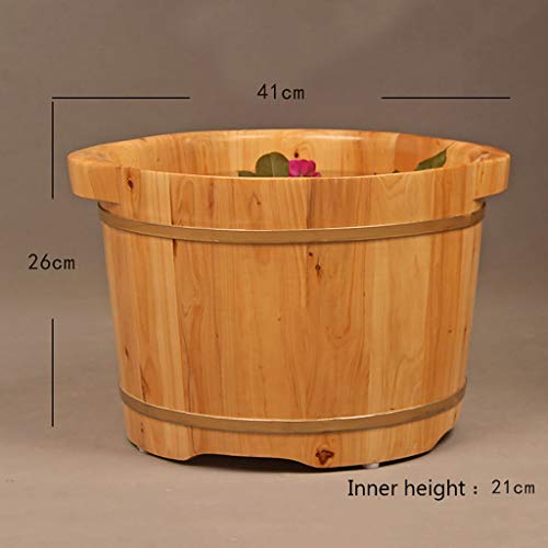 Masajeador de pies tipo cubeta de madera miniatura 2
