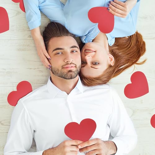 Operitacx 40Pcs Heart Shaped Cards Blank Craft Kit for Valentine's Day Thick Paper Creative DIY Greeting Cards for Crafts and Decorations for Couples and Boy Girl - Image 4