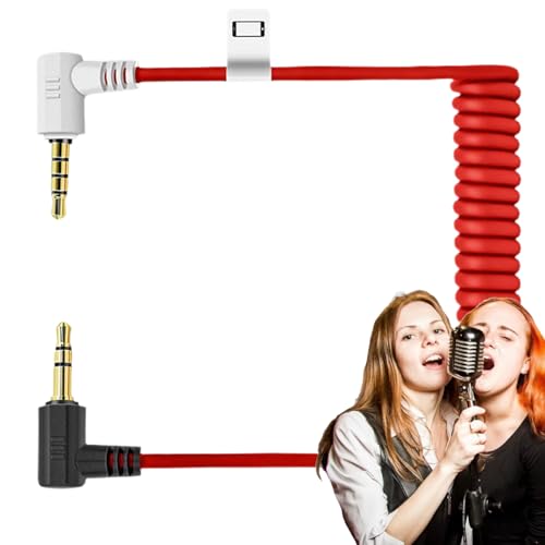 Générique Câble Microphone | Cordon Audio | Adaptateur Microphone 3.5mm avec Fil de Connexion pour Ordinateur Portable - Chant et Enregistrement