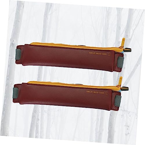 Ciieeo 2 Pezzi Custodia in Pelle Porta Penna