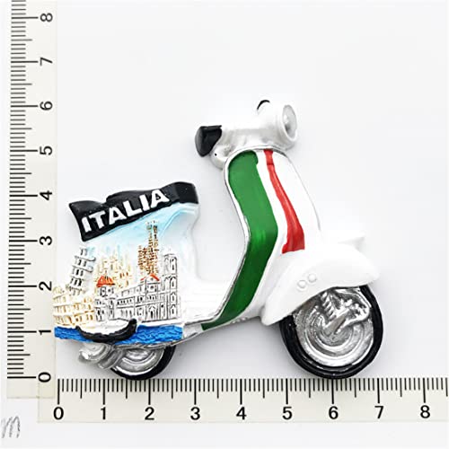 Imán de Resina 3D Motocicleta Italia para Refrigerador miniatura 5