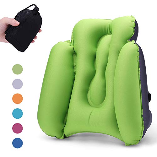 Suporte lombar, Andoer Almofada de apoio lombar inflável Almofada de costas Almofada de lombar Cadei