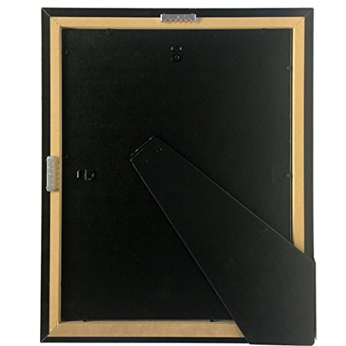 Creative Picture Frames 11” X 14” Diploma Mahogany Frame With Gold Rim With Black Matting To Hold 8.5 By 11-Inch Graduation Certificate With Easel And Installed Hangers (4-Pack) #TOP6