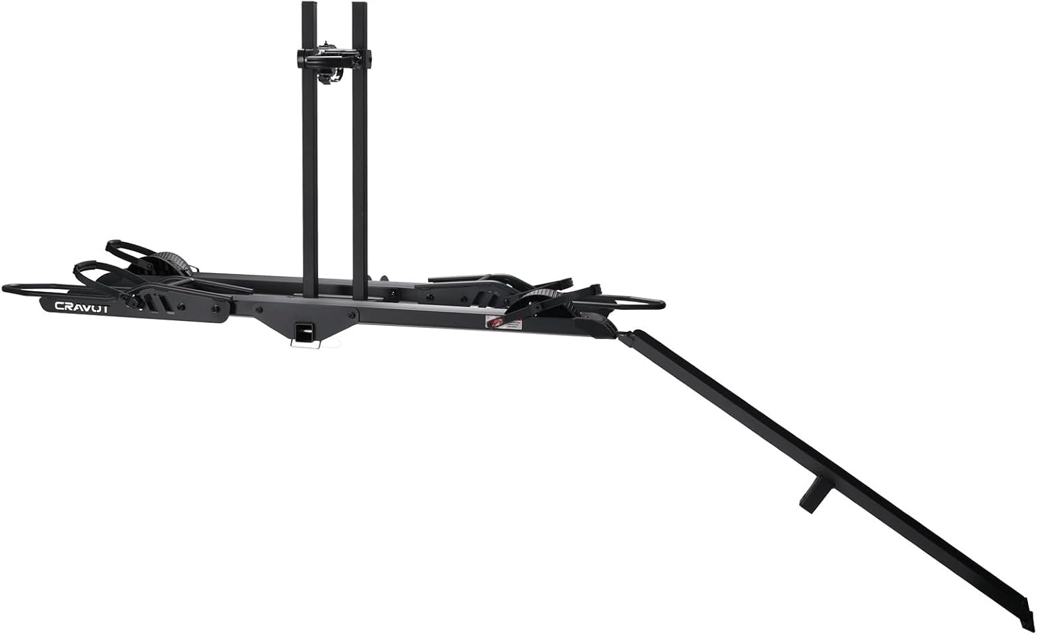 Hitch 2 E-Bike Rack Rattle Adjustable Wheel Cradles Foldable Electric Bike 200lbs Capacity Bicycle Rack