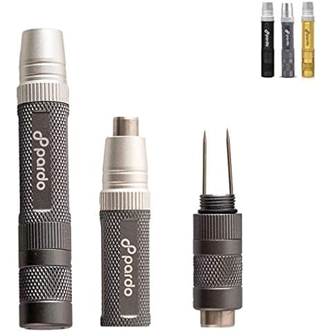 Pardo Cigar Punch with Twin Cigar Nubber - Premium Gunmetal Cigar Draw Enhancer Tool Punch Cutters for Small to Large Ring Gauge Cigars - 3-in-1 Multitool Cigar Accessories & Gifts for Men Cover