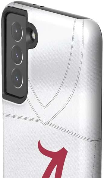 Skinit Pro Phone Case Compatible with Galaxy S21 5G - Officially Licensed University of Alabama White Jersey Design
