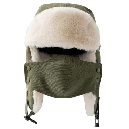 Chapeau hiver chaud coupe-vent femme extérieur épais mentonnière