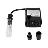 Sunnydaze Submersible Indoor Water Fountain Pump with Transformer and Finger Light, Use for Small Fountains or Aquariums, 24 Volt, 70 GPH
