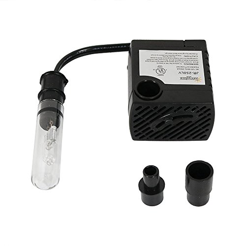 Sunnydaze Submersible Indoor Water Fountain Pump with Transformer and Finger Light, Use