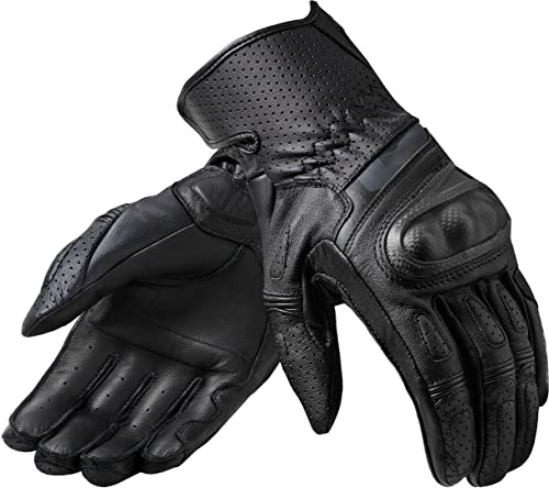 Gants moto Rev'it Chevron 3 en cuir premium noir taille 3XL