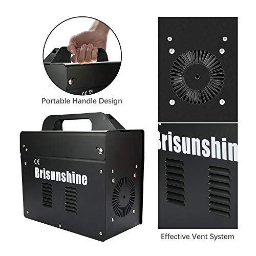 Electric MIG 130 Welder-Automatic Arc Wire Welding Machine Gasless No Gas Miller Flux Core Wire Feeding Portable 110V with Mask Brush,Black