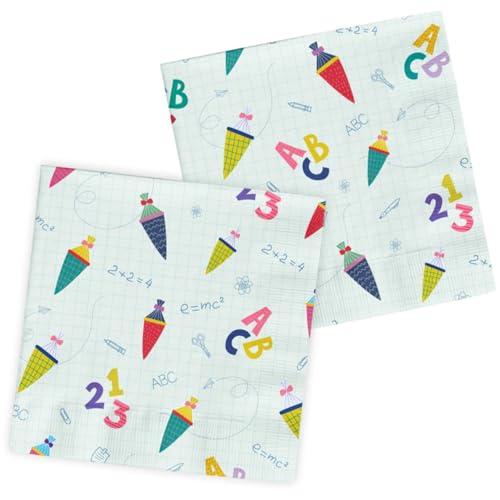 Folat 66085 Servietten Schulanfang 33x33cm - 20 Stück