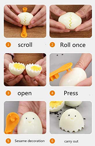 2 Pieces Egg Slicer,Egg Cutter,Egg Cutter For Hard Boiled Eggs,Cute Shape For Children's Bento Lunch Dishwasher Safe And Easy To Clean 2 Slicing Styles #TOP7