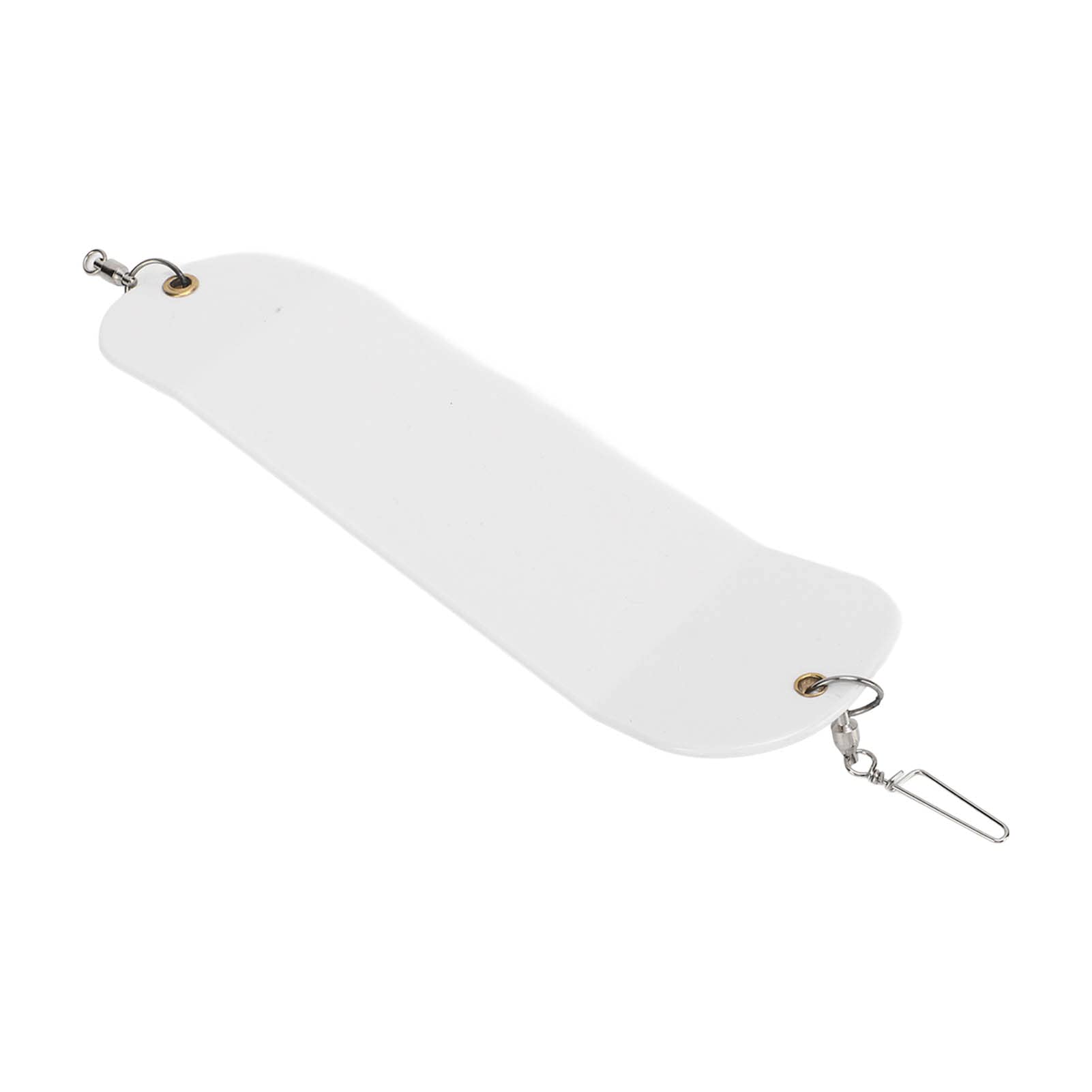 Fishing Flasher Underwater Plastic Trolling Fishing Fishing Supplies Flasher for Fishermen Saltwater Freshwater Electroplating Color (White)