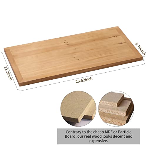 Crofy Rustic Bookshelf, 3 Tier Real Wood Bookshelf, Metal Book Shelf For Storage, Bookcase For Office Organization And Storage, 12.6 D X 23.62 W X 36.61 H Inches, Black #TOP2