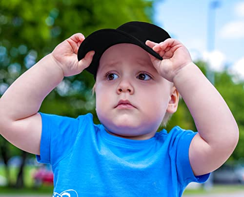 Sun Hat For Baby Boy And Baby Girl,Boys Girls Caps, Baby Baseball Caps Cotton Infant Toddler Kids Hat (2-4 Years, 2Pcs Gray & Black) #TOP4