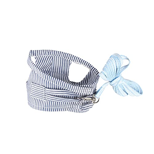 VANZACK Guinea Pig Harness and Lead Set Small Pet Harness Chest Strap Fashion Stripe Design for Chihuahua Squirrel Hamster