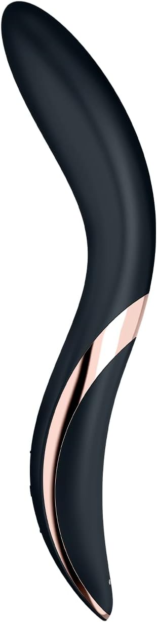 Satisfyer Rrrolling Explosion Vibrator shown with its magnetic USB charging cable connected to the base.