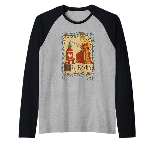 Sir Racha Knighted Bottle Sauce Chili piquante Manche Raglan