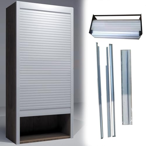 Aluminum Tambour Door Kitchen Cabinet Kit, Heavy-Duty Sliding Cupboards with