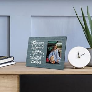 Dog memorial picture frame 8×10 pet memorial picture frame dog memorial gifts pet memorial gifts dog frames for pictures memorial my hardest goodbye dog pet memorial photo frame   cucciolini doodles