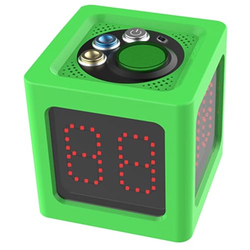 Chronomètre cube 1.4 pouce numérique vert pour échecs et cartes - 2
