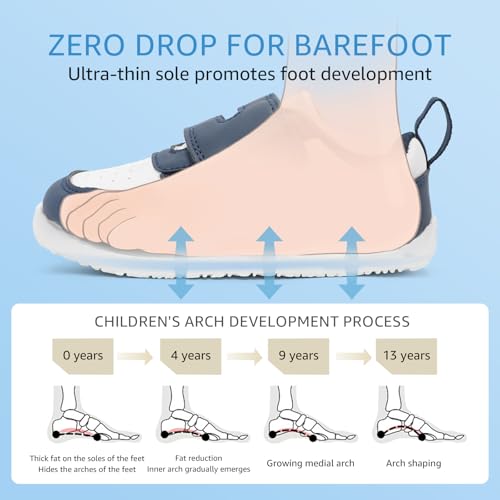 Image of STQ KIDS Toddler Shoes Wide Toe Box First Walk Sneakers for Boys and Girls