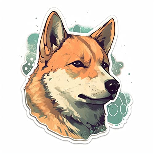 Image of Yoonek Graphics Shiba Inu Dog Vinyl Decal Sticker for Car, Laptop, Tumbler, More. #001673