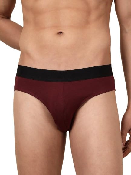 Image of WROGN Men's Pack of 2 Cotton Spandex Briefs | Comfort Fit