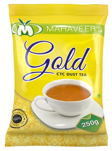 MAHAVEERS TEA Gold Premium Tea|Strong And Fresh|Kadak Chai Patti|Golden Assam Tea 250 Gm (B0993QFZKW) Amazon Price History, Amazon Price Tracker