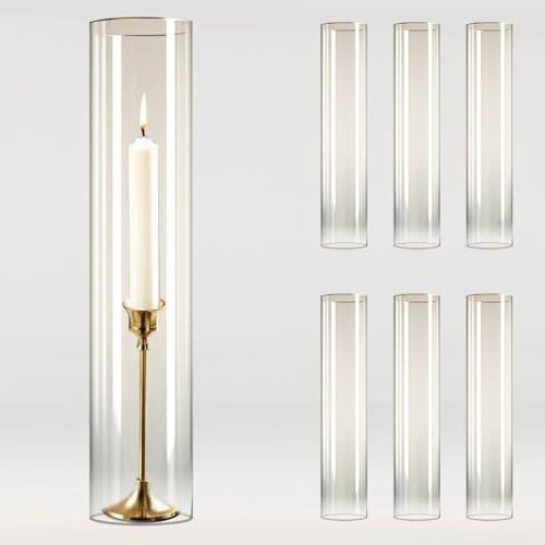 Sandraheer Hurricane Glas Kerzenhalter 6 Stück