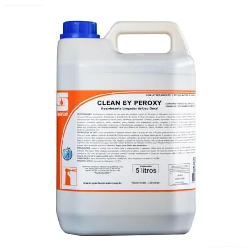 Clean by Peroxy Desinfetante Ação Alvejante 5L Spartan