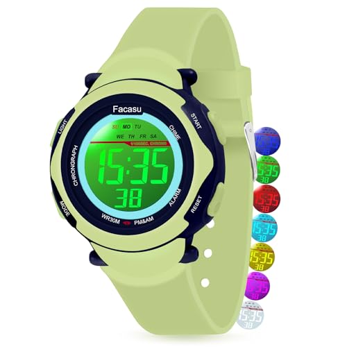 Image of Kids Digital Watch for Girls Boys,Children's Waterproof Colorful Light UP Outdoor Sport Watch with Stopwatch Alarm-Kids Gifts for Girls Boys