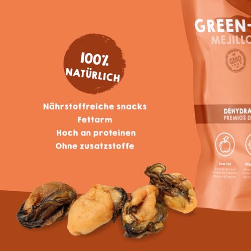Grünlippmuschel für Hunde und Katzen Natürlicher Snack für die Gelenke mit Omega-3-Glucosamin MSM Fördert die Beweglichkeit der Gelenke und des Knorpels. Ohne Zusatzstoffe | MAIKAI