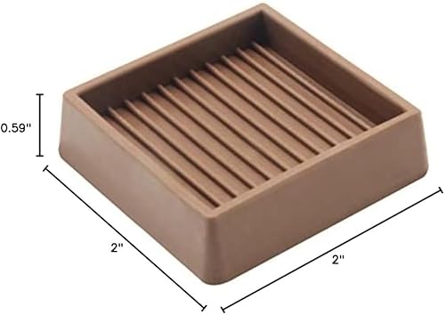 Miniatura 10 de Copas de goma de 2 x 2, almohadillas antideslizantes para muebles, agarre antideslizante, pies antideslizantes para muebles, protector de suelo