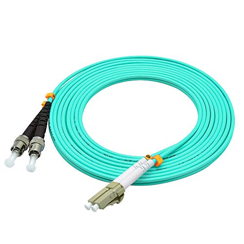 Image of 30Meters 100ft LC to ST Duplex 50 /125 10G OM3 Multi-Mode Fiber Optic Cable Jumper Optical Patch Cord LC-ST