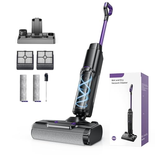 Image of Twotoo Wet Dry Vacuum Cleaner 16,000Pa,45Mins Runtime Cleaning Area 2,600 ft²,Cordless Vacuum Cleaner, Cordless Vacuum and Mop All in One,for Hard Floors Sticky Messes and Pet Hair,W15 Set