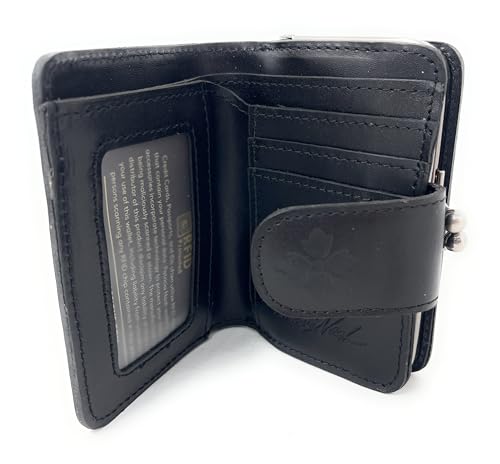 Image of Patricia Nash Leather Iberia Bifold Wallet, Black