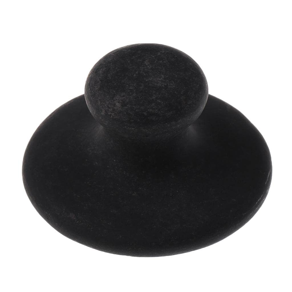 5 Stück Traditionelle Massage Gua Sha Stein Natürliche Basalt Hot Rocks Set