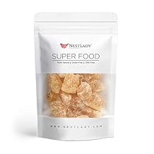 NESTLADY Premium Yellow Rock Sugar 180g - 100% Natural Made of Cane Sugar, Rock Sugar for Pho, Tea, Coffee, Desserts, Baking, Cooking