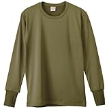 [ビー・ブイ・ディ] クルーネック長袖シャツ（サムホール付）