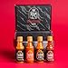 Tabañero Challenge Box, Hot Sauce Gift Set, 4 Pack, Original, Extra, XXX Hot and Dragon's Breath, 1.7 oz Mini Glass Bottles, Gluten Free, All Natural, Low Sodium, Vegan, Kosher, Made in the USA
