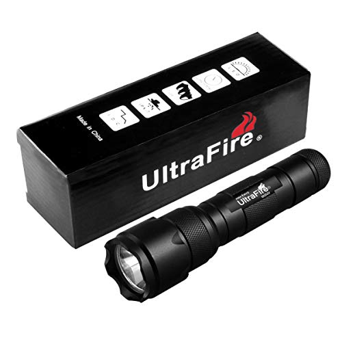 Ultrafire Black Light Uv Flashlight, Super Power Uv 395-405 Nm Led Wf-502B Blacklight Flashlights For Leak Detector, Pet Urine Stain, Bed Bug (Not Included) #TOP7