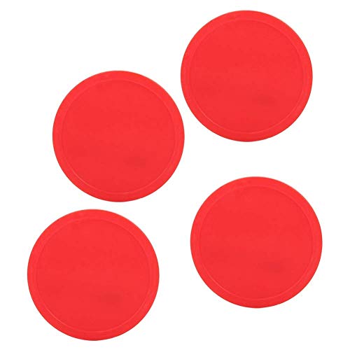 Alomejor Air Hockey Schaufeln 4 St&uuml;ck Air Obre EIS Ersatz Air Hockey Tisch Pucks Rot f&uuml;r Spieltische (M)