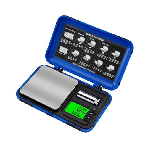 Home-use Pocket Jewelry Scale, Compact 0.001g High-Precision, Portable Toolbox(1000g/0.1g)