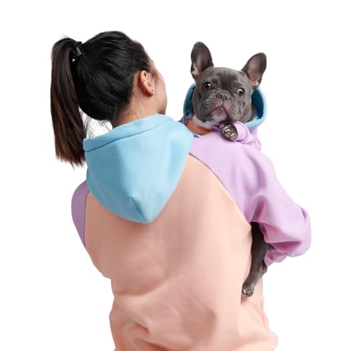 Spark Paws Human Hoodie - Premium Qualität, Butterweich, Überlegener Komfort und Passform, Beruhigendes Fleece-Innenfutter, Geeignet für alle Stile - Cotton Candy - M